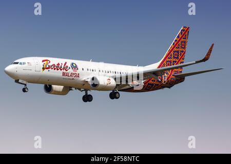 Kuala Lumpur, Malaysia – 21. Januar 2018: Batik Air Boeing 737-800at Kuala Lumpur Airport (KUL) in Malaysia. Boeing ist ein Flugzeughersteller Basis Stockfoto