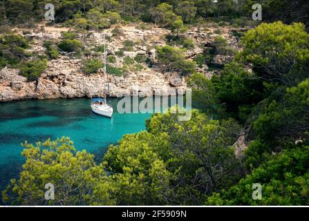 Geographie / Reisen, Spanien, Mallorca, Cala Pi, Sommer, Additional-Rights-Clearance-Info-Not-Available Stockfoto