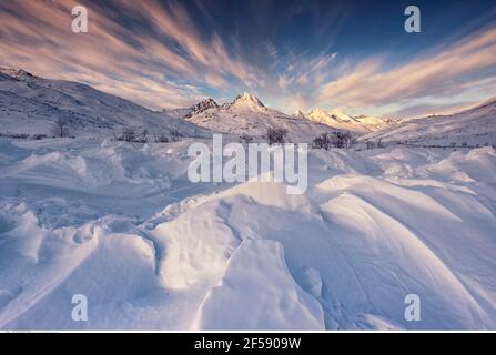 Geographie / Reisen, USA, Alaska, Thompson Pass, Winter, Additional-Rights-Clearance-Info-Not-Available Stockfoto