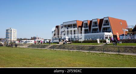 Geographie / Reisen, Deutschland, Niedersachsen, Cuxhaven, Sahlenburg, Seepromenade, zusätzliche-Rights-Clearance-Info-not-available Stockfoto