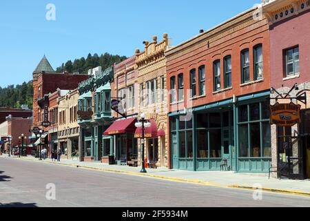 Geographie / Reisen, USA, South Dakota, Deadwood, Deadwood, Historische Hauptstraße, Black Hill, Zusätzliche-Rechteklärung-Info-Nicht-Verfügbar Stockfoto