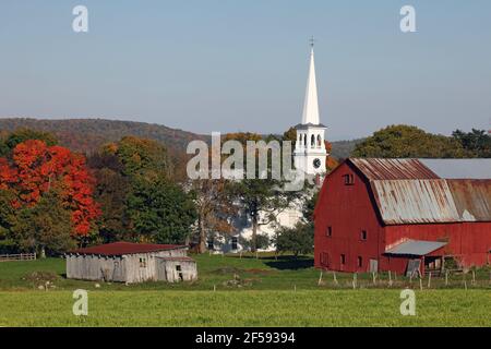 Geographie / Reisen, USA, Vermont, Peacham, Peacham in autum, Additional-Rights-Clearance-Info-Not-Available Stockfoto