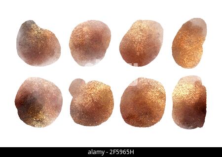 Handbemalte Aquarell Flecken Vektor-Illustration. Stock Vektor