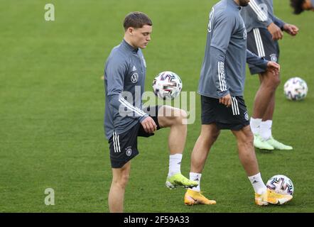 Duisburg, Deutschland. 24th Mär, 2021. firo: 24.03.2021 Fuvuball, Fussball: LV§Nderspiel Nationalmannschaft Deutschland, GER Training Florian Wirtz, Deutschland Quelle: dpa/Alamy Live News Stockfoto