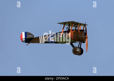 Sopwith Camel erster Weltkrieg Nebel der RFC/RAF Stockfoto