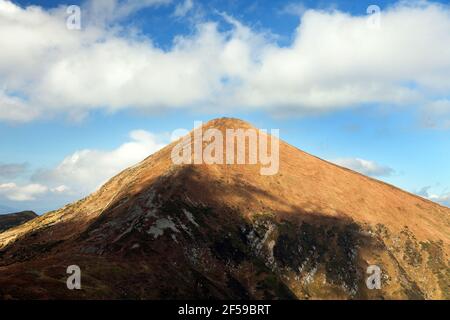 Berg Hoverla oder Goverla, die höchste Ukraine Karpaten Berge Stockfoto