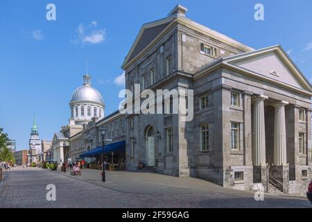 Geographie / Reisen, Kanada, Montreal, Marché Bonsecours, Rue Saint-Paul Est, Marguerite-Bourgeoys Muse, Additional-Rights-Clearance-Info-not-available Stockfoto