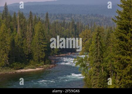 Geographie / Reisen, Kanada, Wells Gray Provincial Park, Clearwater River, Bailey's Chute, Additional-Rights-Clearance-Info-not-available Stockfoto