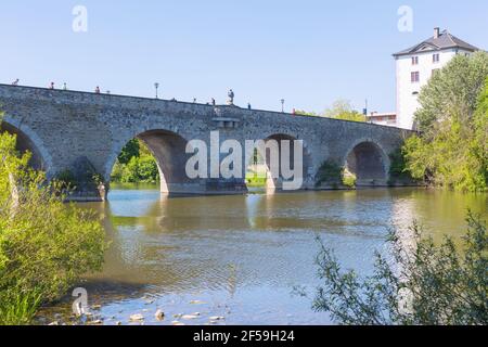 Geographie / Reisen, Deutschland, Limburg an der Lahn, Alte Lahnbrücke (Lahnbrücke), Additional-Rights-Clearance-Info-not-available Stockfoto