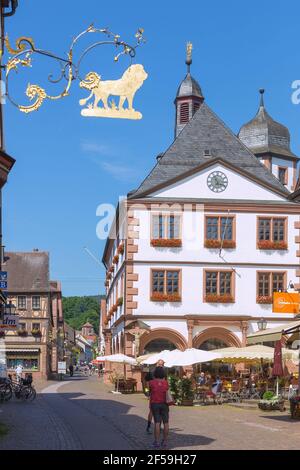 Geographie / Reisen, Deutschland, Lohr am Main, Marktplatz, Altes Rathaus, Zusatz-Rechteklärung-Info-nicht-verfügbar Stockfoto