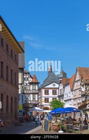 Geographie / Reisen, Deutschland, Lohr am Main, Hauptstraße, Altes Rathaus, Additional-Rights-Clearance-Info-Not-Available Stockfoto