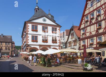 Geographie / Reisen, Deutschland, Lohr am Main, Marktplatz, Altes Rathaus, Zusatz-Rechteklärung-Info-nicht-verfügbar Stockfoto