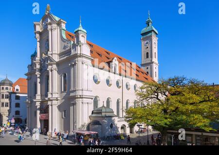 Geographie / Reisen, Deutschland, München, Altstadt, Kirche des Heiligen Geistes, Additional-Rights-Clearance-Info-not-available Stockfoto