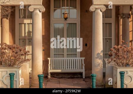 Balkon im englischen Stil Stockfoto