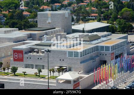 Belem Cultural Center (Portugiesisch: Centro Cultural de Belem CCB) bietet moderne Kunst, Musik und Fotografie, Belem Bezirk, Stadt Lissabon, Portu Stockfoto