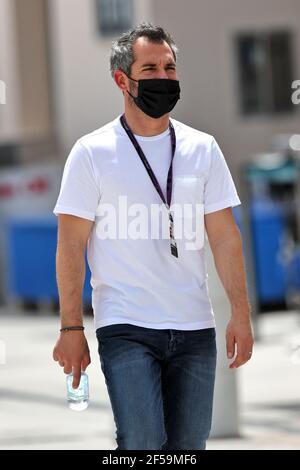 Sakhir, Bahrain. 25th Mai 2021. Timo Glock (GER). Großer Preis von Bahrain, Donnerstag, 25th. März 2021. Sakhir, Bahrain. Quelle: James Moy/Alamy Live News Stockfoto