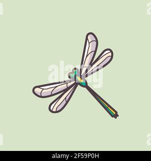 Dragonfly-Vektorsymbol. Hochwertige Illustration Stock Vektor