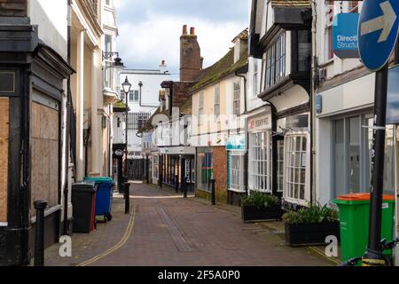 Ashford Stadtzentrum, High Street, ashford, kent, großbritannien Stockfoto