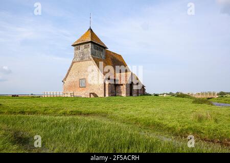 St. Thomas a Becket Kirche auf Romney Marsh in Fairfield, Kent Großbritannien Stockfoto