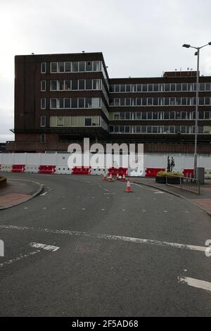 South Ayrshire Council Büros in Ayr vor dem Abriss März 2021 Stockfoto