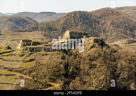 Schloss Saffenburg an der Ahr in Rech, Deutschland Stockfoto