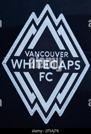 Nahaufnahme des Vancouver Whitecaps FC Trikots 2021 Stockfoto