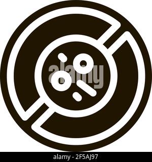 Dermatitis Prohibition Icon Vektor Glyphe Illustration Stock Vektor