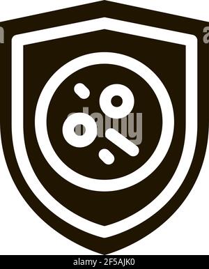 Dermatitis Problem Symbol Vektor Glyphe Illustration Stock Vektor