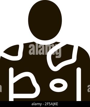 vitiligo Problem Symbol Vektor Glyphe Illustration Stock Vektor