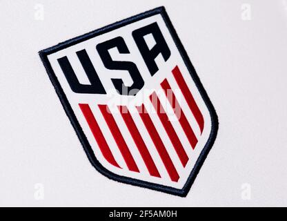 Nahaufnahme des USMNT Nike Heimtrikots 2021 Stockfoto