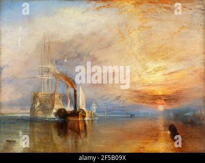 JMW Turner, The Fighting Temeraire, Öl auf Leinwand, 1839. Stockfoto