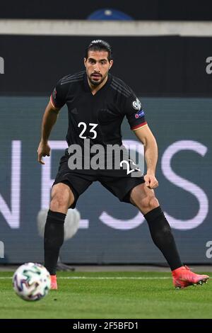 Duisburg, Deutschland. März 2021, 25th. Emre Can (Deutschland). GES./Fussball/WM-Qualifikation: Deutschland - Island, 25.03.2021 Fußball/Fussball: WM Qualifikationsspiel: Deutschland gegen Island, Duisburg, Deutschland, 25. März 2021 Quelle: dpa/Alamy Live News Stockfoto