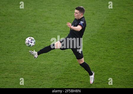 Duisburg, Deutschland. März 2021, 25th. Matthias Ginter (Deutschland). GES./Fussball/WM-Qualifikation: Deutschland - Island, 25.03.2021 Fußball/Fussball: WM Qualifikationsspiel: Deutschland gegen Island, Duisburg, Deutschland, 25. März 2021 Quelle: dpa/Alamy Live News Stockfoto