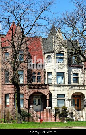 Chicago, Illinois, USA. Bronzeville, eines der interessantesten und doch unangekündigte Viertel der Stadt auf der Südseite. Stockfoto