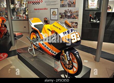 Ausstellung I'M 93 von Marc Marquez im Cervera-Catalunya Regional museum Stockfoto