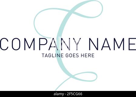 Edel modern raffiniert Bold Letter C Logo Stock Vektor