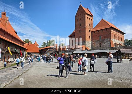 Geographie / Reisen, Litauen, Baltikum, Trakei, Wasserburg, Gründung 14th Jahrhundert, Wahrzeichen Litau, zusätzliche-Rechte-Freigabe-Info-nicht-verfügbar Stockfoto