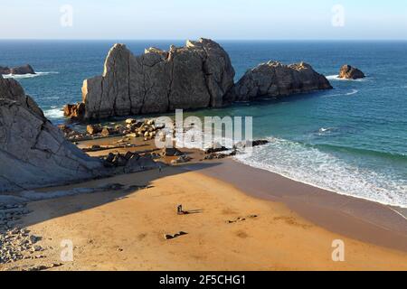 Geographie / Reisen, Spanien, Kantabrien, Santander, playa de Arnia, Los Urros de Liencres, bei Santander, zusätzliche-Rights-Clearance-Info-not-available Stockfoto