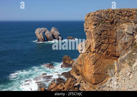 Geographie / Reisen, Spanien, Kantabrien, Santander, Los Urros de Liencres, playa de Arnia, bei Santander, Additional-Rights-Clearance-Info-not-available Stockfoto