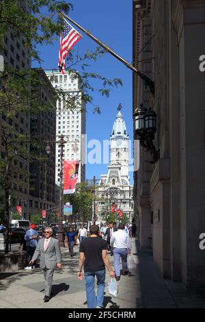 Geographie/Reisen, USA, Pennsylvania, Philadelphia, Broad Street, Rathaus, Philadelphia, Pennsylvania, Zusätzliche-Rights-Clearance-Info-Not-Available Stockfoto