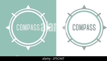 Kompass Symbol Logo Design Vektor Illustration Vorlage Logo Stock Vektor