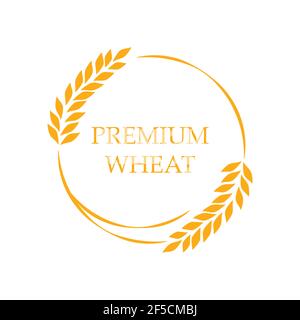 Landwirtschaft Premium Weizen Logo Vorlage Vektor-Symbol Stock Vektor