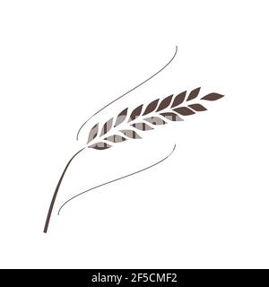 Landwirtschaft Weizen Logo Vorlage Vektor icon Stock Vektor
