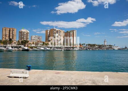 Geographie / Reisen, Spanien, Andalusien, Costa del Sol, Malaga, Hafen, Additional-Rights-Clearance-Info-not-available Stockfoto
