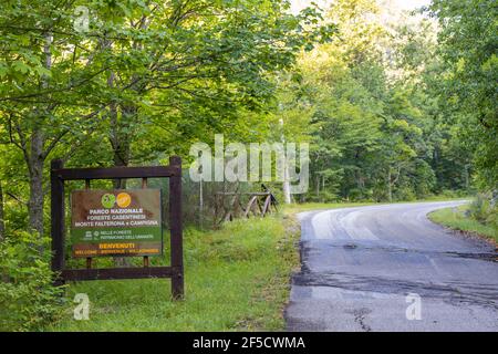 Passo della Braccina, Nationalpark Foreste Casentinesi, Monte Falterona, Campigna (Parco Nazionale delle Foreste Casentinesi, Monte Falterona e Campi Stockfoto