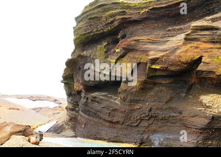 Black Rock in Kerlingarfjoll Mountain Resort Stockfoto