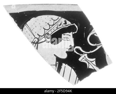 Attic Red-Figure Cup Fragment. Unbekannt Stockfoto