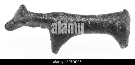 Statuette eines Hundes (mit verlängertem Körper). Unbekannt Stockfoto