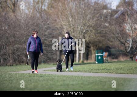 Oadby, Leicestershire. England März 2021. Stockfoto