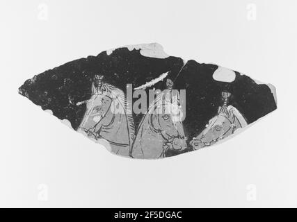 Apulische Rotfigur Volute Krater Fragment. Stockfoto